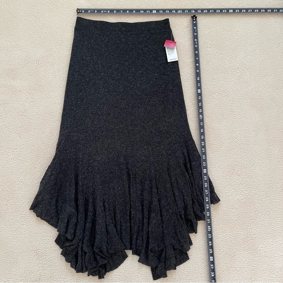 Maxi Skirt Pull On Elastic Waist Size Small Gray - Picture 3 of 8